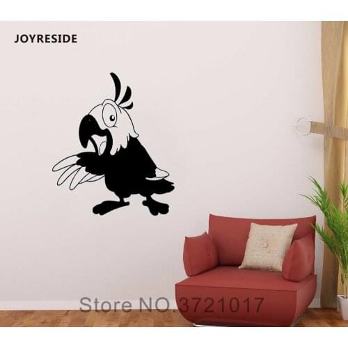 JOYRESIDE Parrot Animals Birlds Wall Decal Vinyl Sticker Decor Baby Cute Kids Children Room playroom Decoration Wall Decal A549