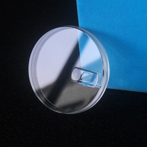 With date 31.5mm plane dome with grooving edge MOD Mineral glass for Seiko brand SKX007 SRPD Watch crystal watch Parts