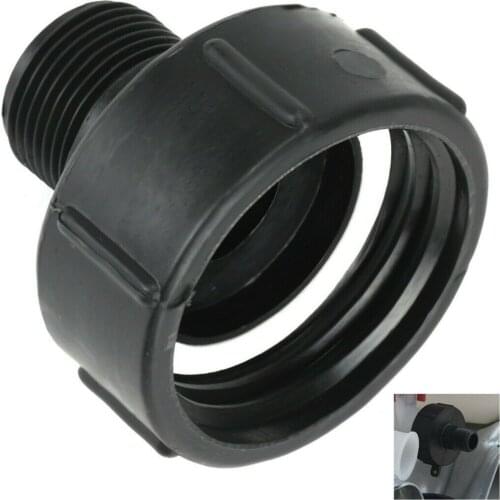 S60x6×1\" IBC Tote Drain Tank Adapter Water Tank Garden Hose Fitting Tool Hose Pipe Tap Replacement IBC Wasertank