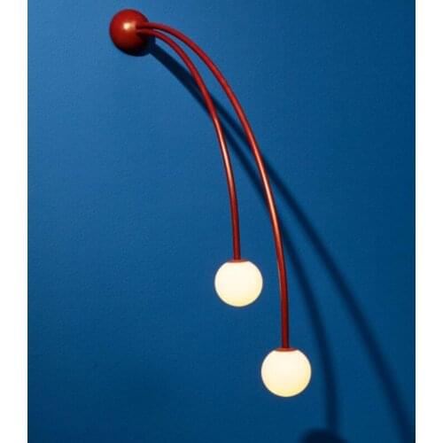 Nordic Designer Wall Lamp Led Iron Glass Ball Wall Lamps For Living Room Bedroom Home Decor Bedside Wall Light Bathroom Fixtures