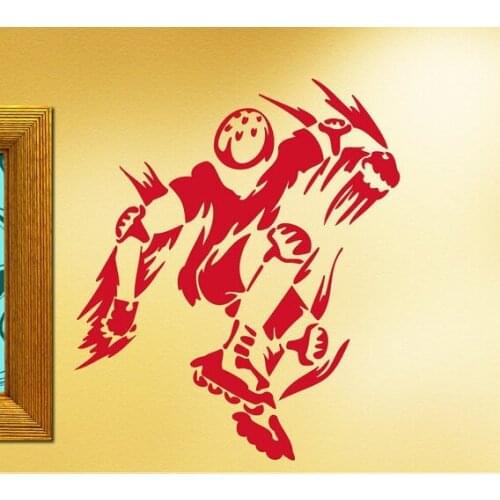 Teenager Bedroom Cool Decorative Wall Sticker Newly Rollerbalder Silhouette Wall Mural Vinyl Art Extreme Sport Serie Mural Y-940