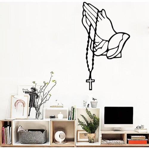 Amusing Praying Jesus Wall Stickers Modern Interior Art Wall Decoration Decor Living Room Bedroom Removable Removable Mural