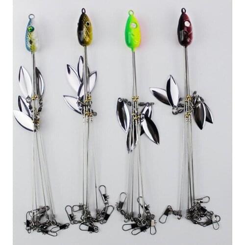 Umbrella Fishing lure Rig 5 Arms Alabama Rig Head Swimming Bait Bass with Swivel Snap Connector Minnow Fishing Group Lure Extend