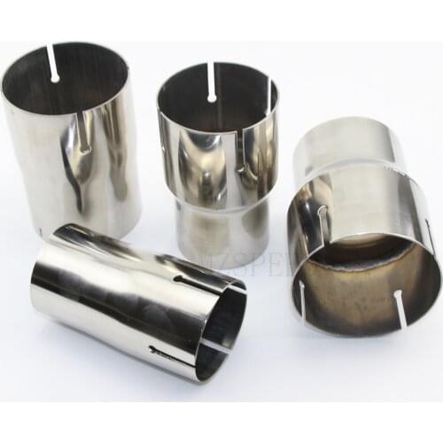1pcs car Accessories 304 stainless steel pipe Exhaust pipe reducing joint Large to small size Universal muffler sleeve