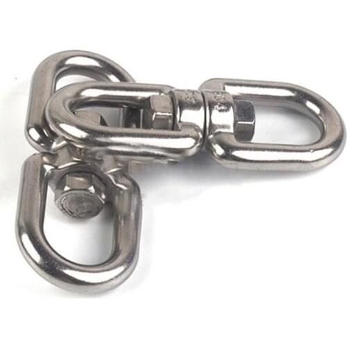 1pcs M3 M4 M5 M6 M8 Rotating ring 8 shape unloading hook shackle wire rope lock chain connecting buckle 304 stainless steel