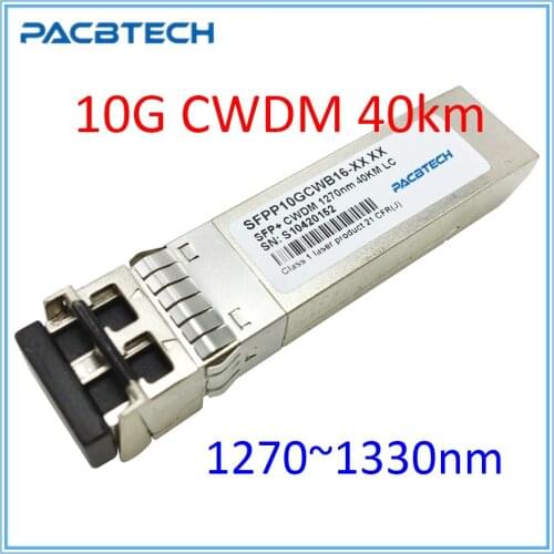 10G CWDM SFP+ Module,10Gb/s 1270-1330nm 1350-1450nm 1470-1570nm 1470-1610nm 10KM 20KM 40KM 80KM DDM CWDM SFP+ Fiber Transceiver