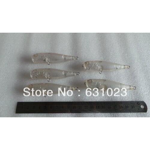 MR OCTOPUS 11 pcs Unpainted Clear Plastic Fishing Lure Bodies. 1