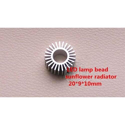 5PCS Small LED lamp bead sunflower radiator 20*9*10mm 20 30mm aluminum radiator aluminum lamp accessories cooling radiator