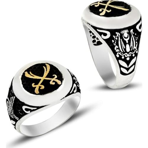 925 Silver Ottoman Resurrection Ertugrul Kayi Rings for Men