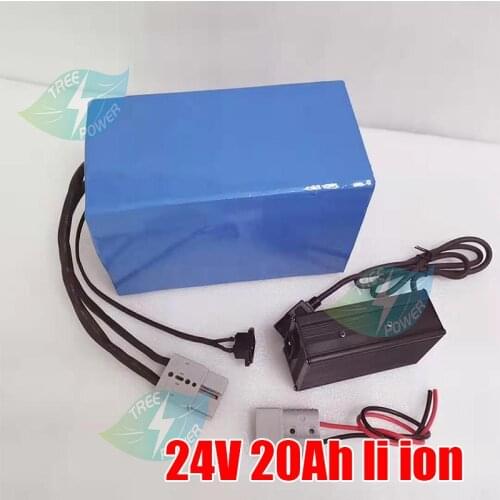 Rechargeable 24V 20Ah lithium ion battery pack with bms 7s for 250w 350W 24V electric travel Scooter wheelchair +5A Charger
