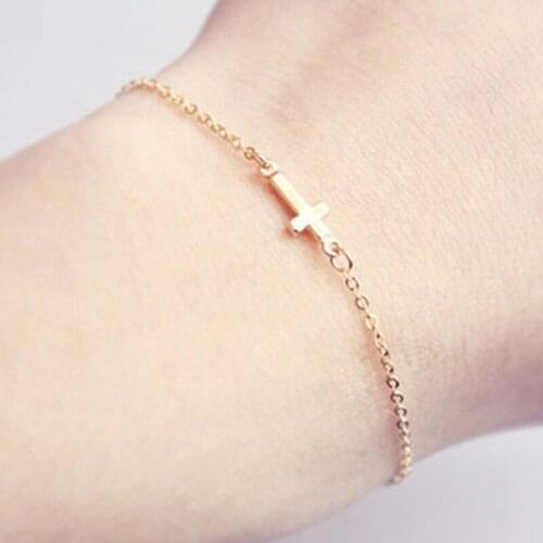 Charm Cross Cross Chain Bracelet Fashion Jewelry Pulseras Mujer womens Bracelet