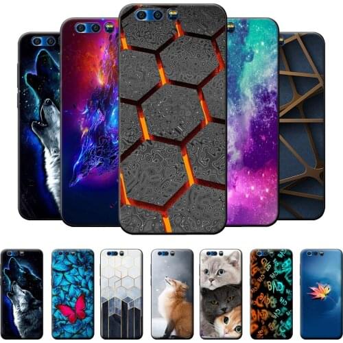 Honor 9 Case For Huawei Honor 9 Black Protective Case For Honor 9 Soft Back Cover For Honor 9 Silicone TPU Phone Case Bumper