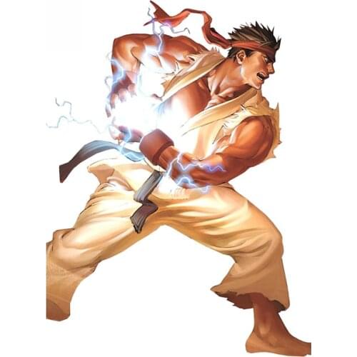 Dawasaru for Ryu Arcade Fighter Windows Car Stickers Occlusion Scratch Decal Refrigerator Waterproof Graphics 13cm*13cm
