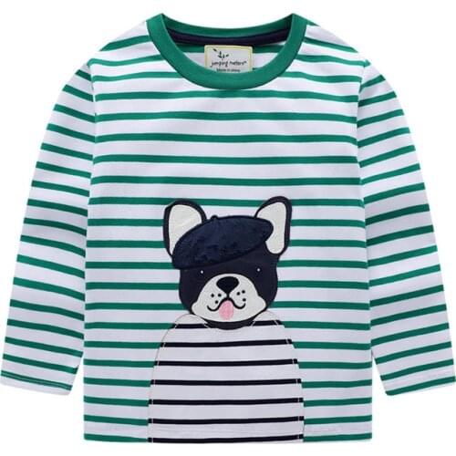 Baby Applique T shirts Cotton Long Sleeve Boys Girls Clothes Cute Penguin Kids T shirts Autumn Spring Clothing