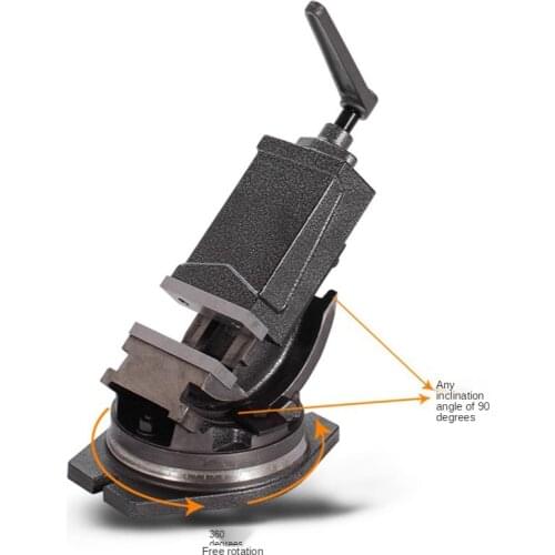 Felix 4 Inch Inclinable Angle Solid Flat Tongs 360-Degree Rotary Precision Taper Vise Precision High Quality Fat Tongs