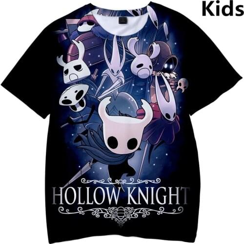 3 to 14 Years kids t shirt Hollow knight 3d printed tshirt boys girls t-shirt harajuku Kids Tops cartoon Tee shirt Teen clothes