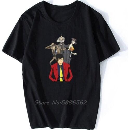 Men T Shirt Lupin The Third Funny T Shirt Novelty Fashion Men T Shirt Men Unisex Cotton Tees Harajuku Streetwear