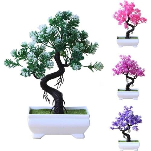 Artificial Potted Tree Bonsai Simulation Plant Home Decor Table Centerpieces Potted Plant Desk Ornament Realistic Home Decor