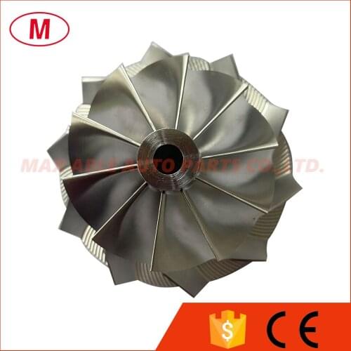 TB25 46.50/60.13mm 10+0 blades Turbo Billet compressor wheel/Aluminum 2618/Milling wheel for turbocharge Cartridge/CHRA/Core