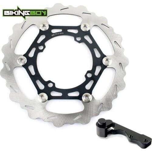 BIKINGBOY For Kawasaki KX 125 250 03-05 KX250F 2004 2005 Suzuki RMZ RM-Z 250 04 05 06 270mm Front Brake Disc Disk Rotor Bracket