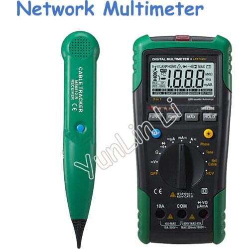 2pcs/lot Digital Network Multi-Meter & Multi-Functional Lan Tone Phone Cable Track Tester MS8236