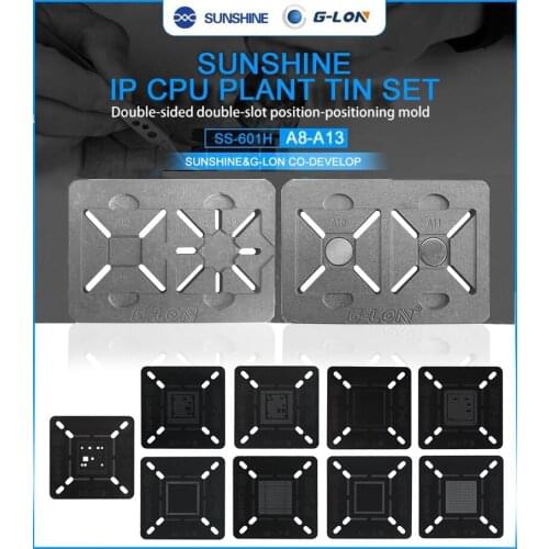 SUNSHINE SS-601H CPU Plant Tin Set CPU Repair Positioning Reballing Platform For iphone A8/A9/A10/A11/A12/A13