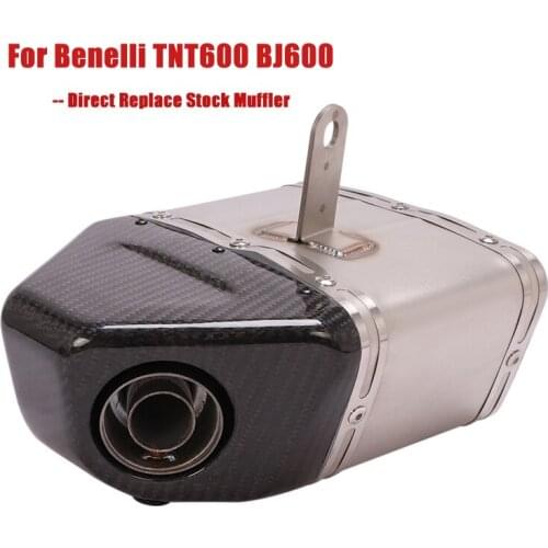 Slip for Benelli TNT600 BJ600 Motorcycle Exhaust Tips Muffler Tail Pipe Carbon Fiber End with DB Killer Silencer