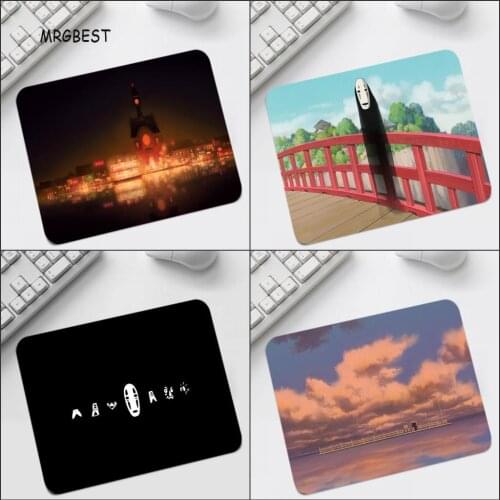 MRGBEST Hot Japan Anime Spirited Away Mouse Pad Gamer Desktop High-end Mice Mat No Locking Big Promotion 22x18cm for Fans