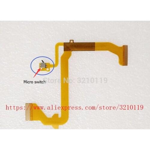 New LCD Flex Cable For Panasonic NV-GS19 GS21 GS25 GS28 GS31 GS35 DV Camera Repair Part with Micro Switch
