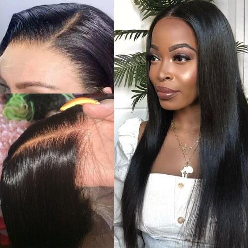 Lace Front Wigs For Women Human Hair 5X5 HD Transparent Closure Wig Straight Human Hair Wigs Bleacked Knots Lace Wig Closure Wig