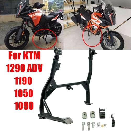 For KTM 1090 1050 1190 1290 Adventure ADV Motorcycle Kickstand Bracket Center Parking Stand Central Crutch Firm Holder Support