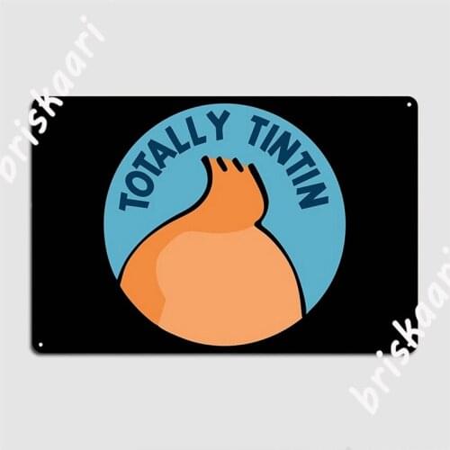 Totally Tintin Metal Signs pub Poster Designing Cinema Tin sign Posters