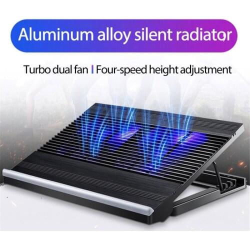 Portable Laptop Cooler Stand Adjustable Laptop Cooler Stand Dual Cooling Fan Laptop Cooling Pad Holder Laptop Cooling Pads
