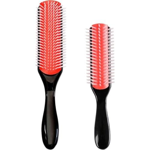 Hair Brush for Natural Curly Hair 9 Row Hair Straight Hair Massage Comb Anti-Static Straight Hair Comb Set