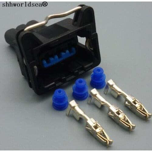Shhworldsea 3 Pin EV6 car Wire Connector Throttle Position Sensor Connector plug Standard S-745 For Volvo AIRTEX 1P1421 For FIAT