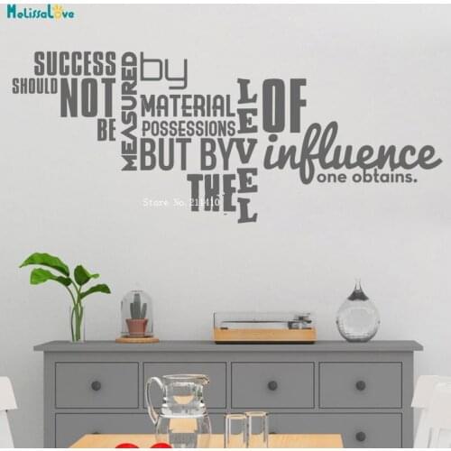 Success Should Be Inspirational Quote Wall Sticker Motivational Positive Decal Home Decor Living Room Classroom Saying YT3700