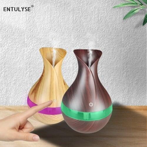 300ml USB electric Aroma Essential Oil Diffuser Ultrasonic Air Humidifier Wood Grain LED Lights aroma diffuser for home