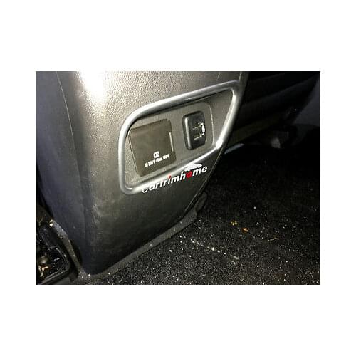 Interior Armrest Box Rear USB Interface Cover Trim for Cadillac XT5 2016 2017