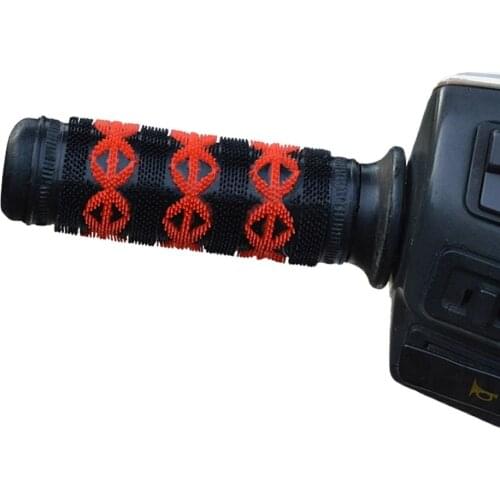 1 Pair Universal Motorcycle Bike Handlebar Cover Grips Anti-Slip Soft Rubber Handlebar Cover Cycling