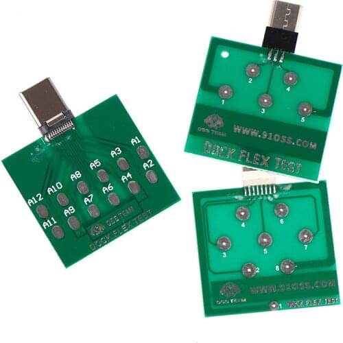 1PC Micro USB Dock Flex Test Board for Phones U2 Battery Power Function Diagnostic Charging Port Diagnostic Tool