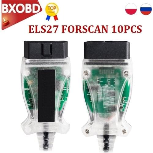 10PCS OBD2 ELS27 V2.3.8 FORScan PIC24HJ128GP+FTDI Microchip KO ELM327&J2534 Professional ELS 27 For F-ord FOR Lincoln Designed