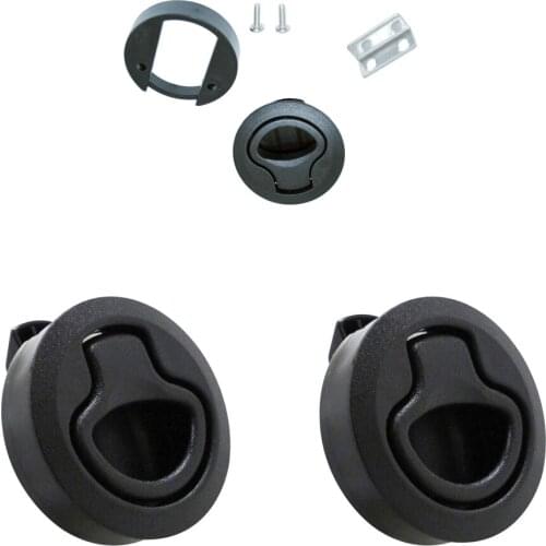 2Pcs Nylon 2'' Flush Pull Locker Hatch Latch Marine Boat Yacht Lift Handle
