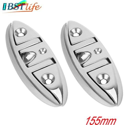 2PCS SS316 marine grade Boat Flip Up Folding Pull Up Cleat Dock Deck marine hardware Line Rope mooring Cleat accessorie