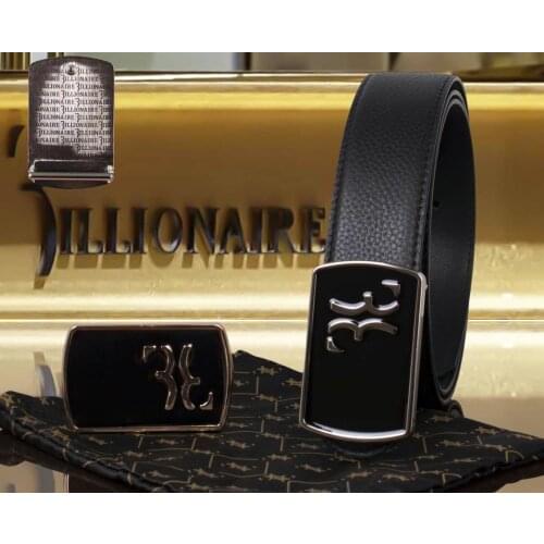 2021 Billionaire Cow Genuine Leather Belts For men Luxury Mens Belt Leather Belt Alloy Buckle Casual Male Strap 100cm~125cm