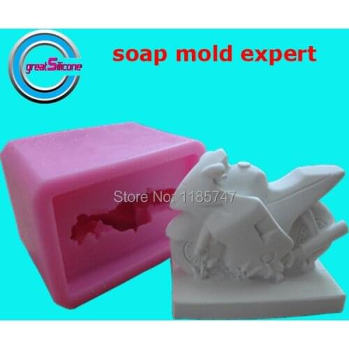 3D motorcycle 3D silicone mold soap mold candle mold 3D mold 1 pc free shipping