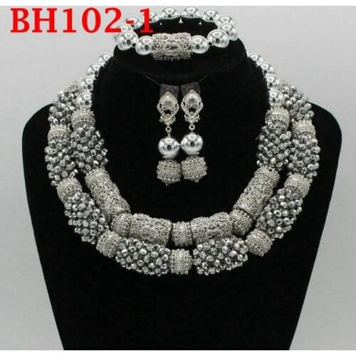 African Jewelry Sets Beads Yellow Dubai Jewellry Set Nigerian Wedding Bridal Jewelry Necklace Bracelet Earrings BH102-1