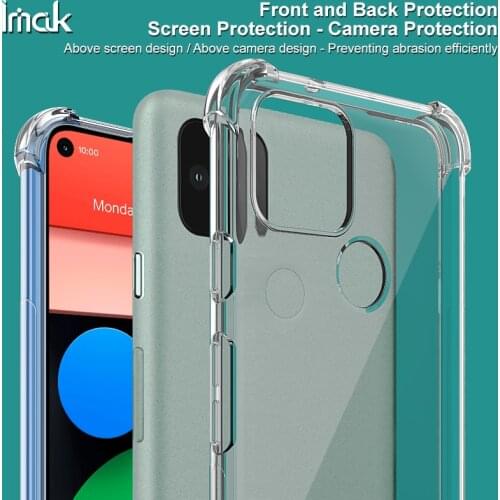 For Google Pixel 5 Case IMAK Shockproof Conners Airbags Soft TPU Back Cover Case for Google Pixel 5 Pixel5
