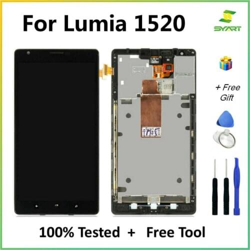 For Nokia Lumia 1520 LCD Display with Touch Screen Digitizer Assembly With Frame Pantalla For Nokia 1520 lcd display screen