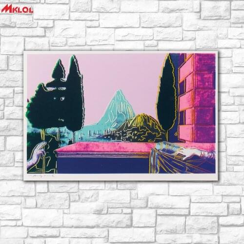 Large Wall Art,Two city love,Restaurant study Bedroom Decor Wall oil Painting Print Nice wall picture for living room no frame