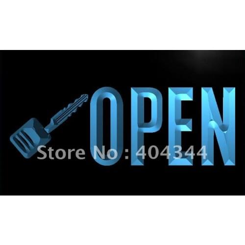 LK761- OPEN Keys Cut Display LED Neon Light Sign home decor crafts
